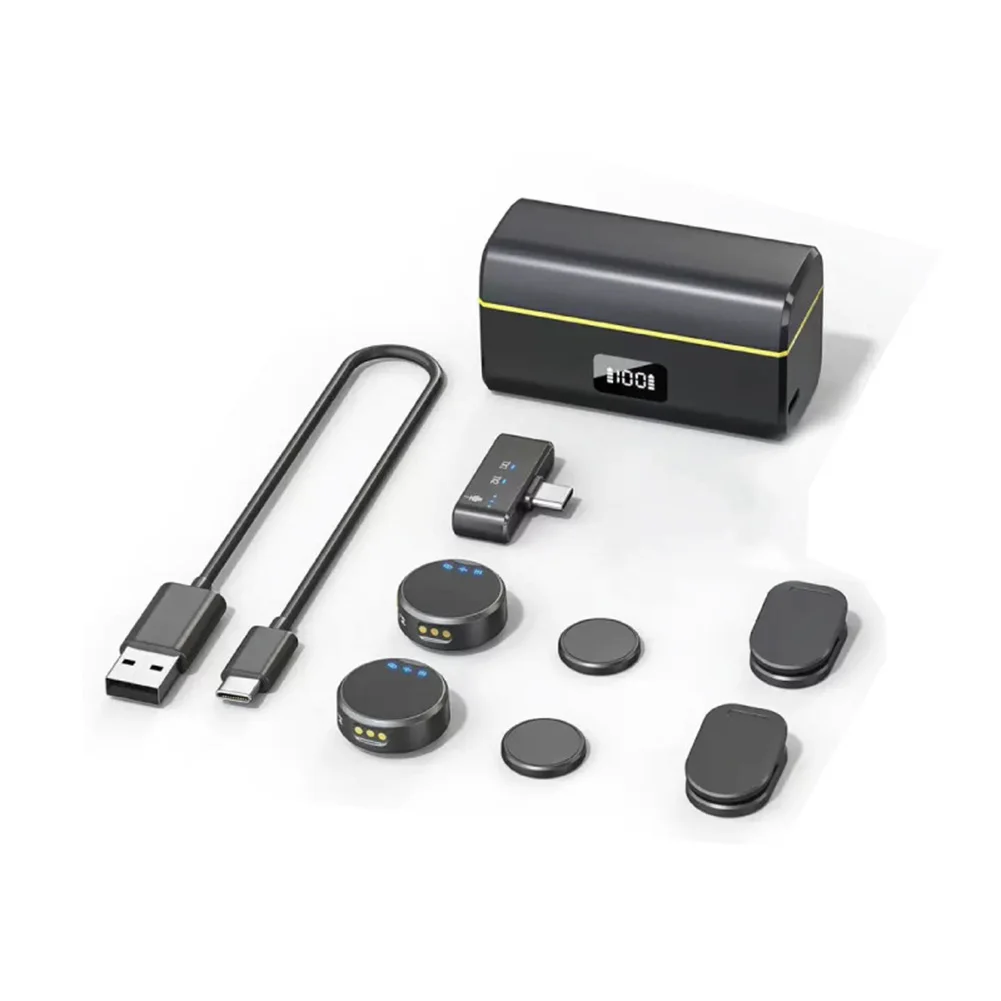 

1 комплект беспроводного микрофона для DJI Action 5 Pro для Pocket 3 для ​ Универсальный микрофон с бесшовной интеграцией Osmo360 Clear Sound