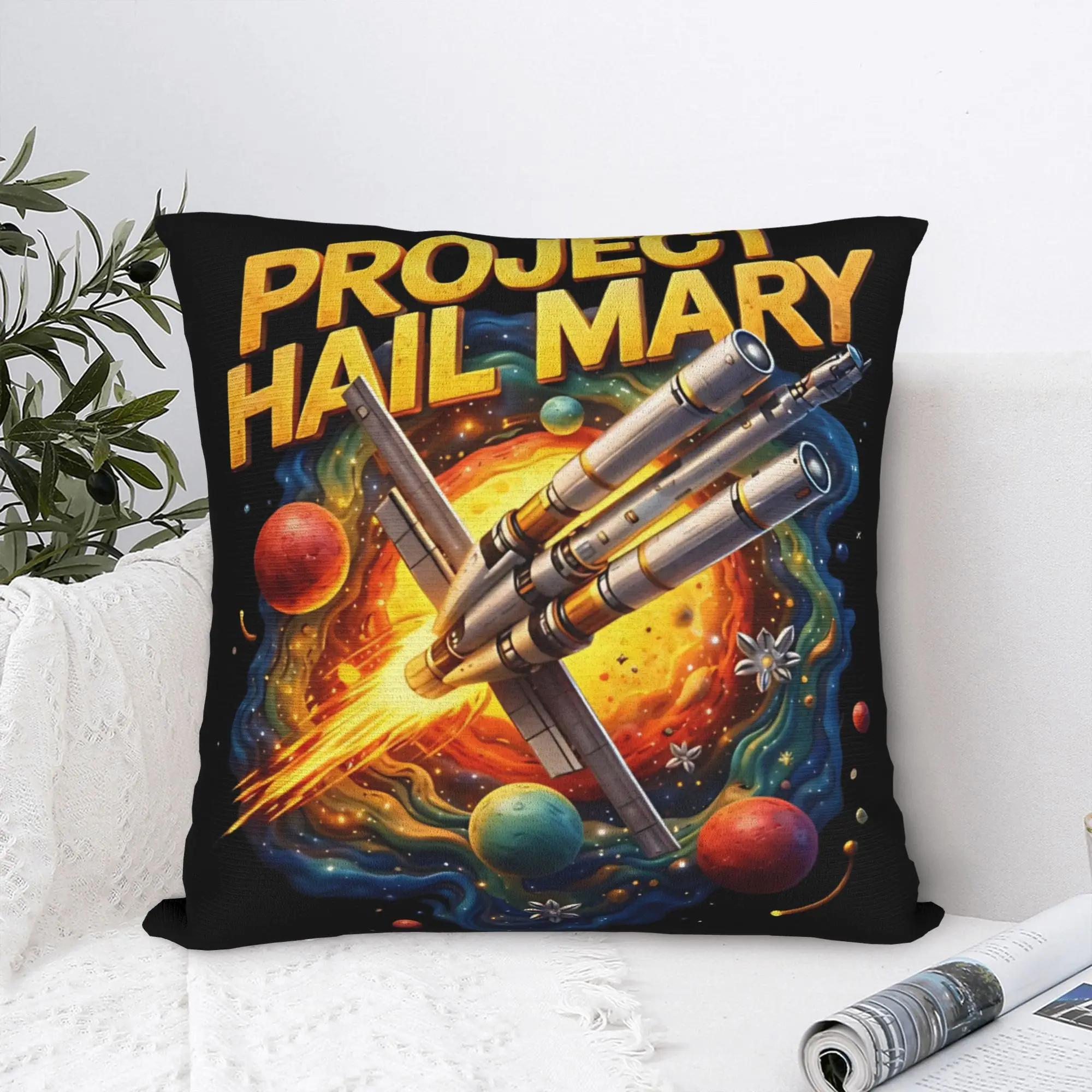 Project Hail Mary Save The World Sci-Fi Funny Rocky Amaze Movie Pillow Case Pillow Cover For Chair Sofa Home Decor Pillowcases