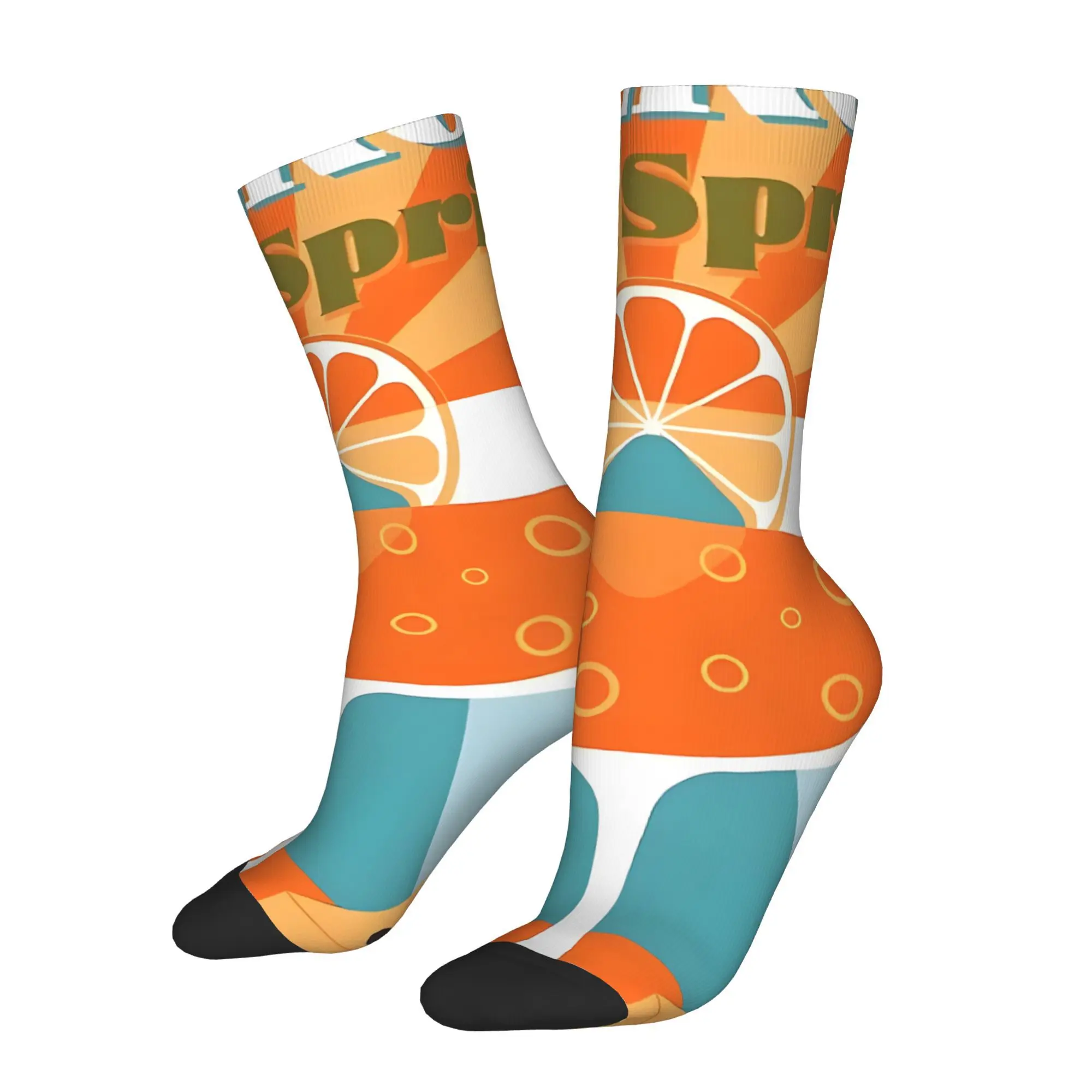 

Мужские велосипедные носки Aperol Wine Wineglass, влажная новинка, всесезонные спортивные носки