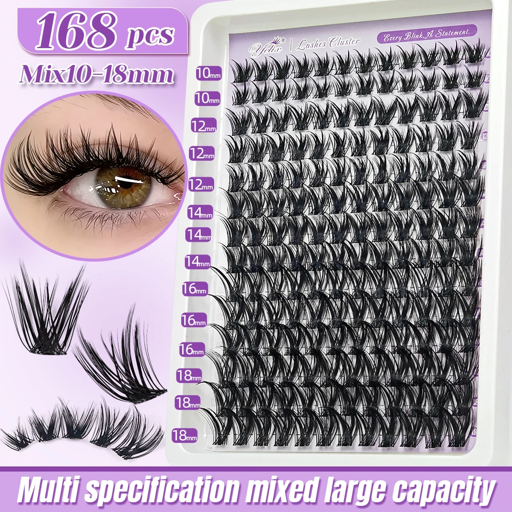 yelix DIY Wimpernbüschel Natürlich Flauschig Mehrfach-Spezifikation Große Kapazität Großhandel für Schönheitssalons, Großhändler, Make-up-Profis – Detail 2