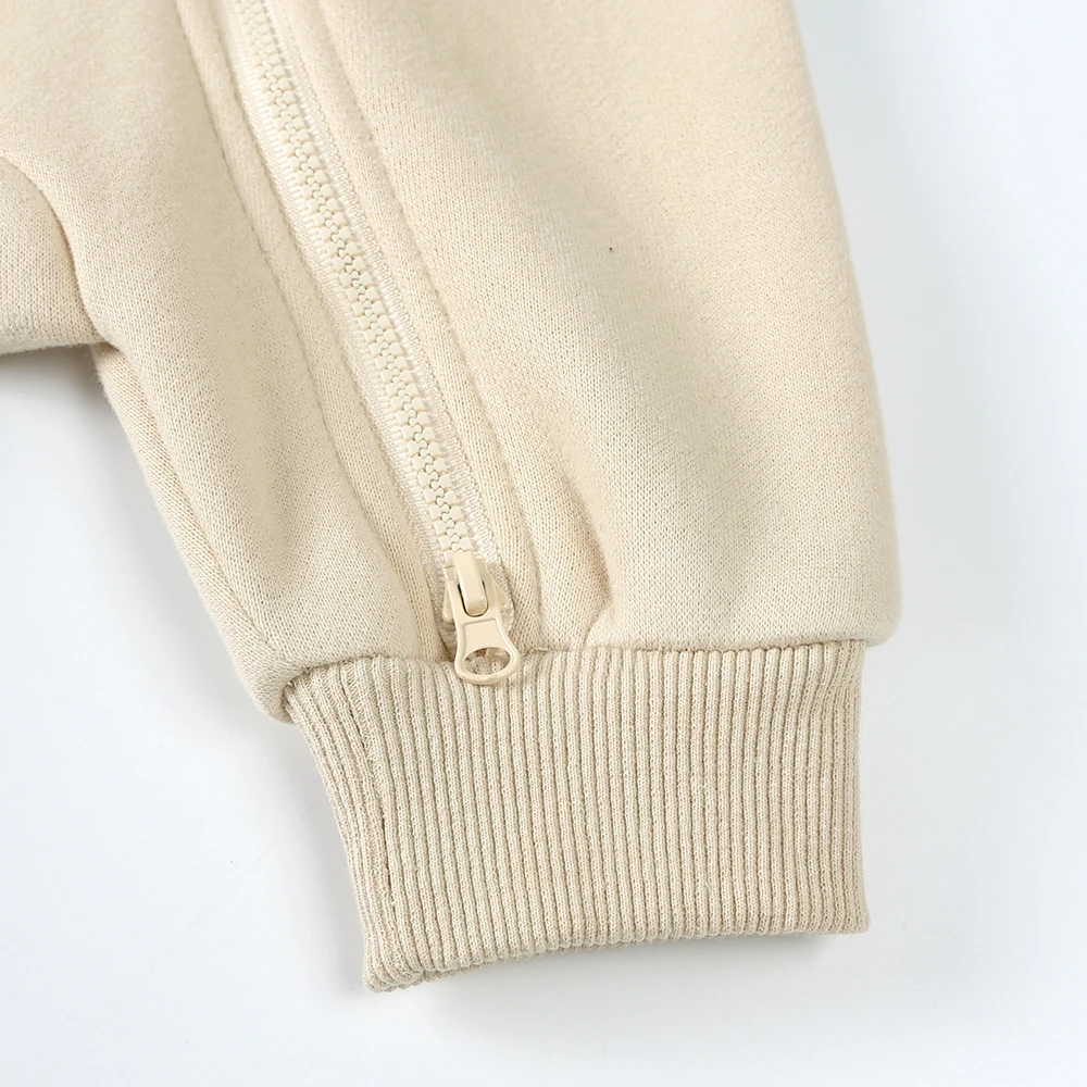 0-24M Nette Neugeborene Baby Strampler Winter Verdicken Fleece Warme Kleidung Infant Mit Kapuze Bär Onesie Kleinkind Junge mädchen Overalls Pyjamas – Detail 9