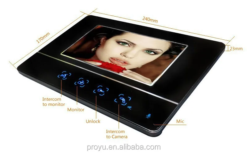 Home security 7 inch Video Intercom Door phone Entry System With RFID code keypad Doorbell Camera Wholesale