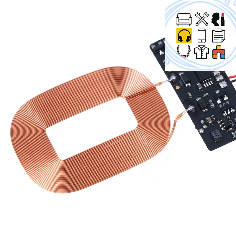 Standard Qi fast wireless charger module transmitter PCBA circuit board + coil