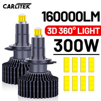 3D 360 H7 Led Canbus Car Headlight Bulb 160000LM H11 H4 H1 HB3 9005 HB4 9006 9012 300W Automotive Fog Lights Turbo Mini Lamp 12V