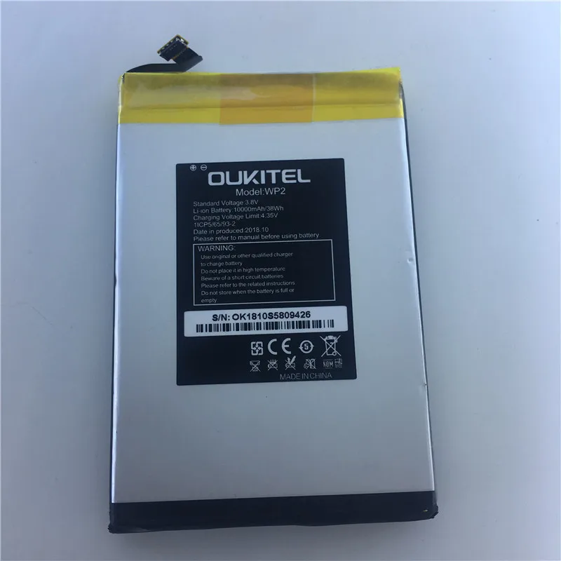 

In Stock for OUKITEL WP2 battery 10000mAh Long standby time new production Date for OUKITEL battery