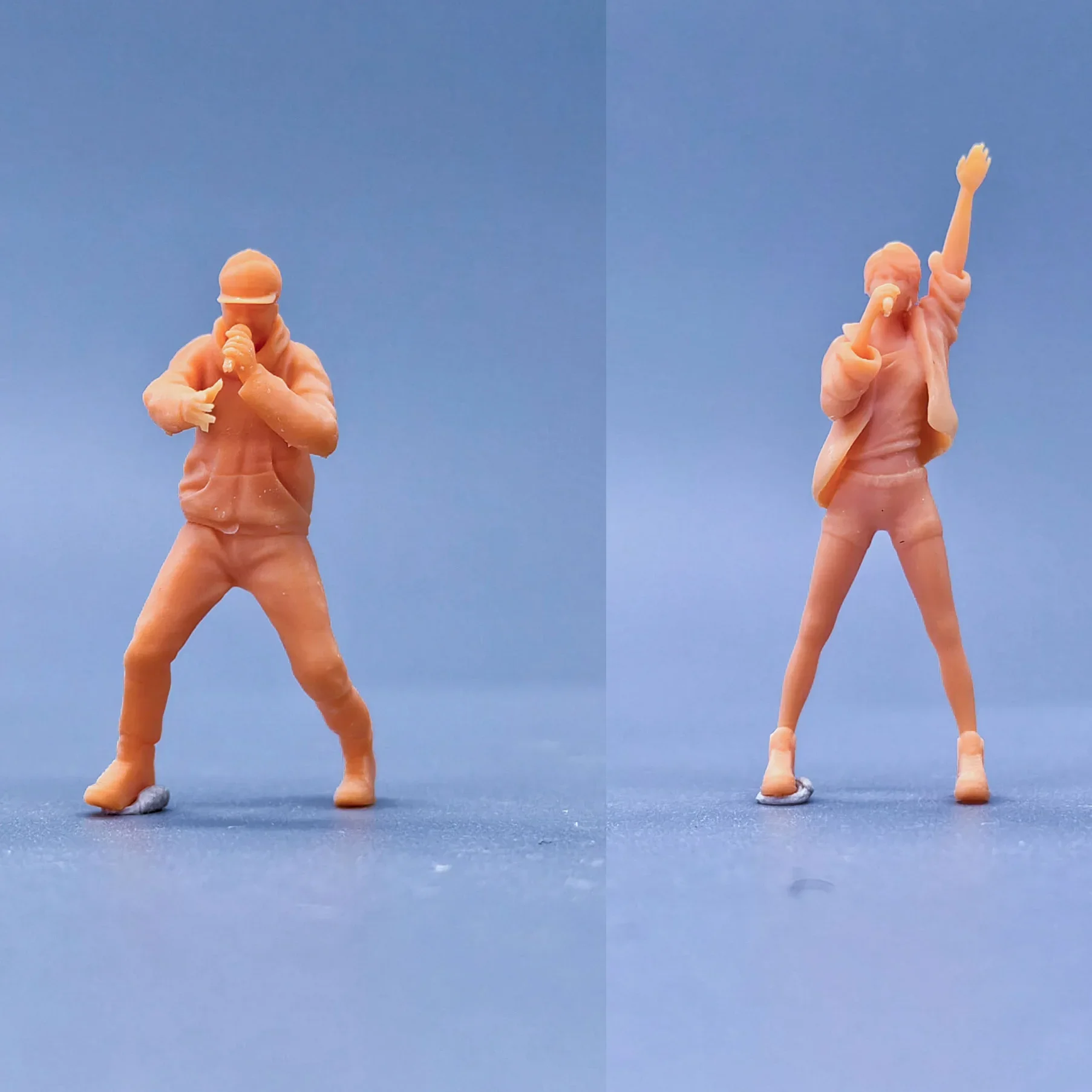 1/64 1/50 1/43 Figuren Maßstab Modell Harz Rap Männer und Frauen Ungefärbte Miniaturen Diorama Handbemalt S103