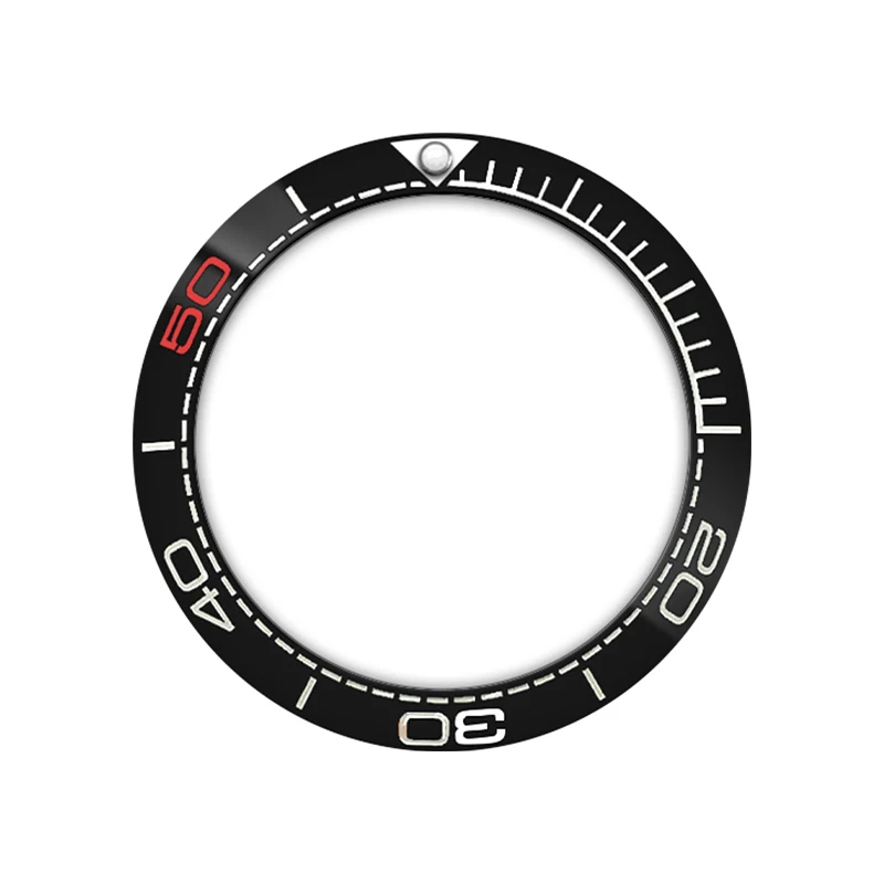 Anello con lunetta in ceramica curva da 38 mm adatto per SKX007 SKX009 SRPD GMT SUB cassa dell'orologio cavalluccio marino anello dell'orologio da uomo parti di refitting di ricambio