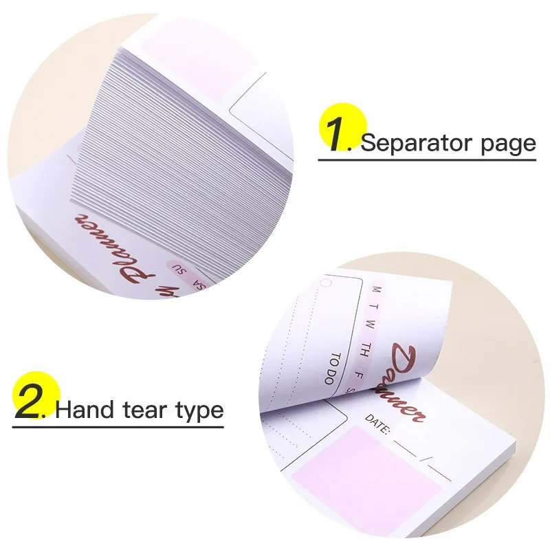 Dagelijkse Plan Boektijd 120 Pagina 'S Traanbare Dagelijkse Plan Memo Boek Efficiëntie Handleiding To Do List Memo Met Magnetische Magneet