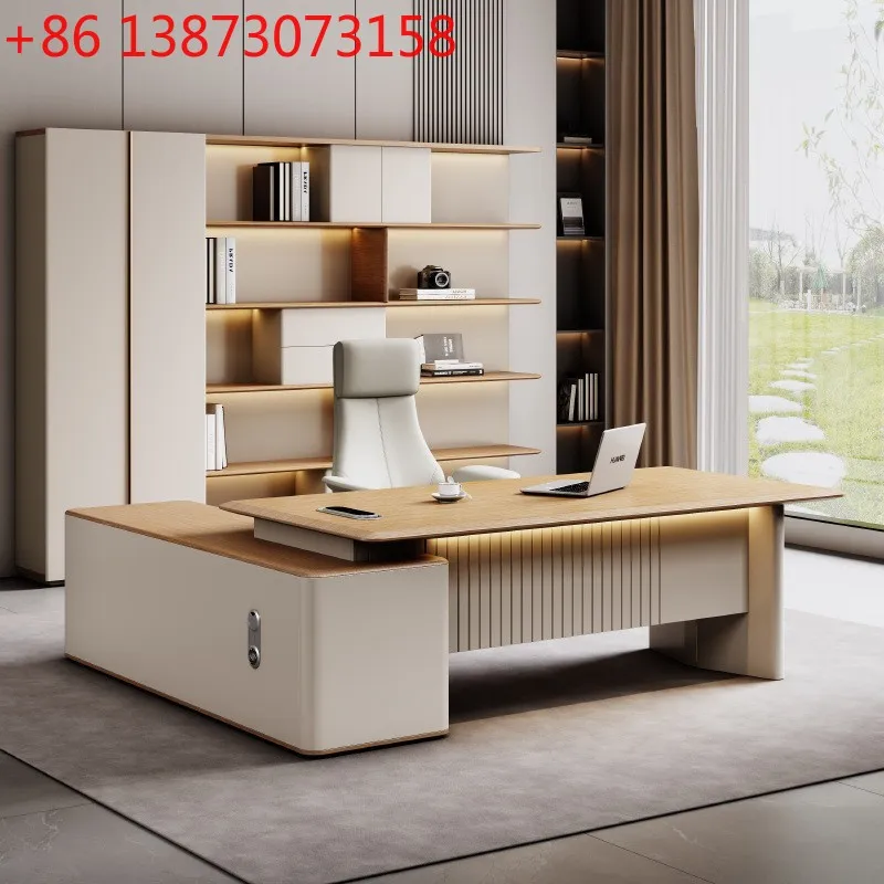 Simple and modern class desk, high-end manager creative light luxury supervisor desk