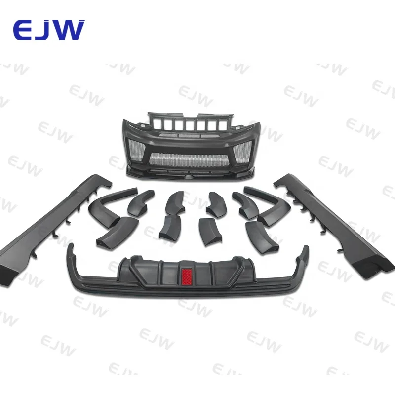 New FRP Material For Grand Cherokee Upgraded V3 Style Bumper Body Kit Bolt-On For 2014-2023 For Grand Cherokee