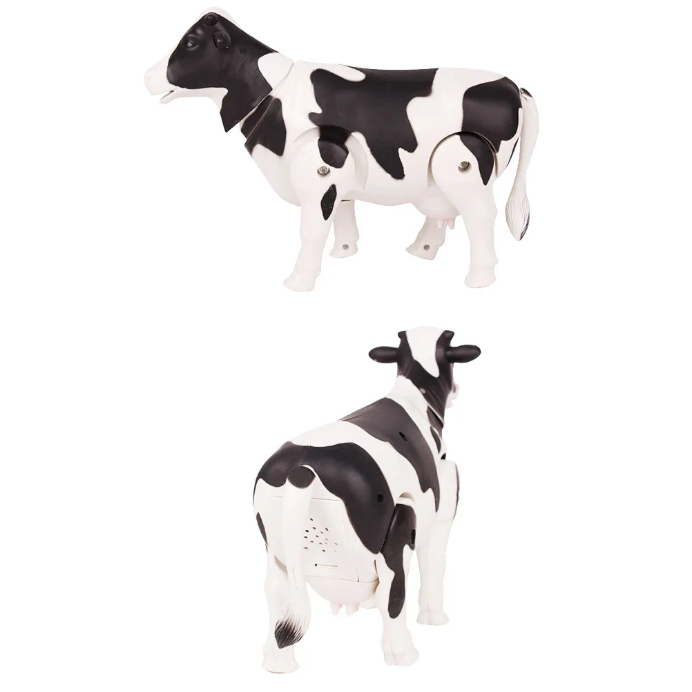 

Electric Kids Plastic Cow Kids Plastic Cow Model Educational Interactive Walking Sound Figure Fun Learning Gift