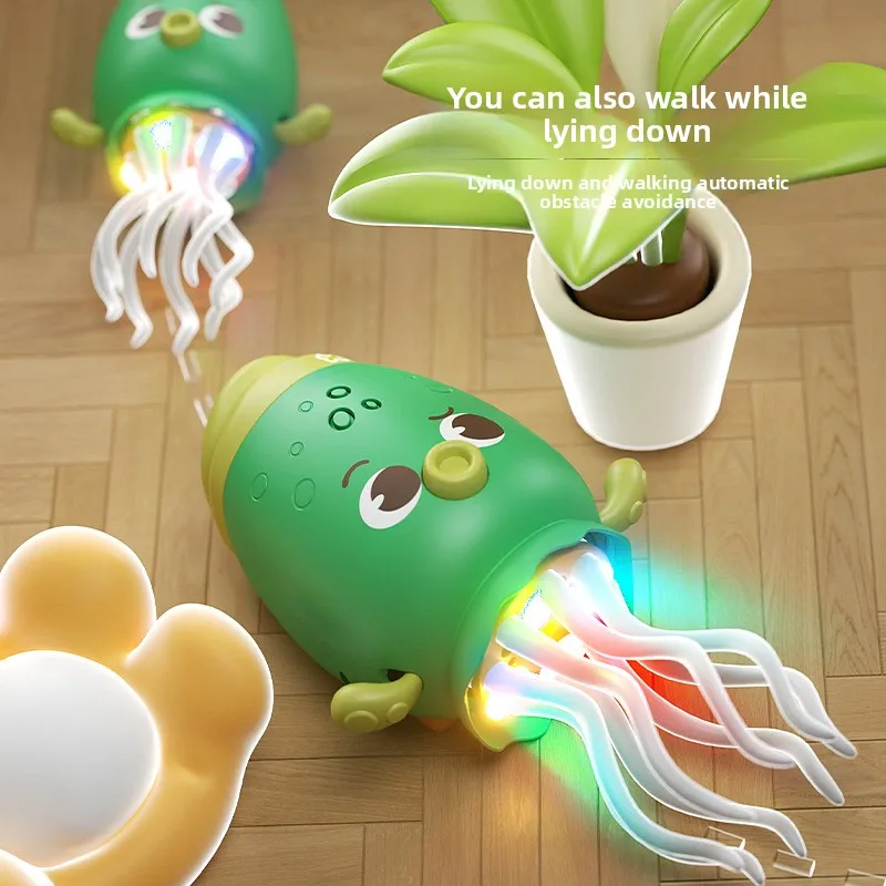 Poulpe dansant électronique pour animaux de compagnie, jouets lumineux, anti-Stress interactif, anti-Stress, pour tout-petits, bébés, enfants et adultes