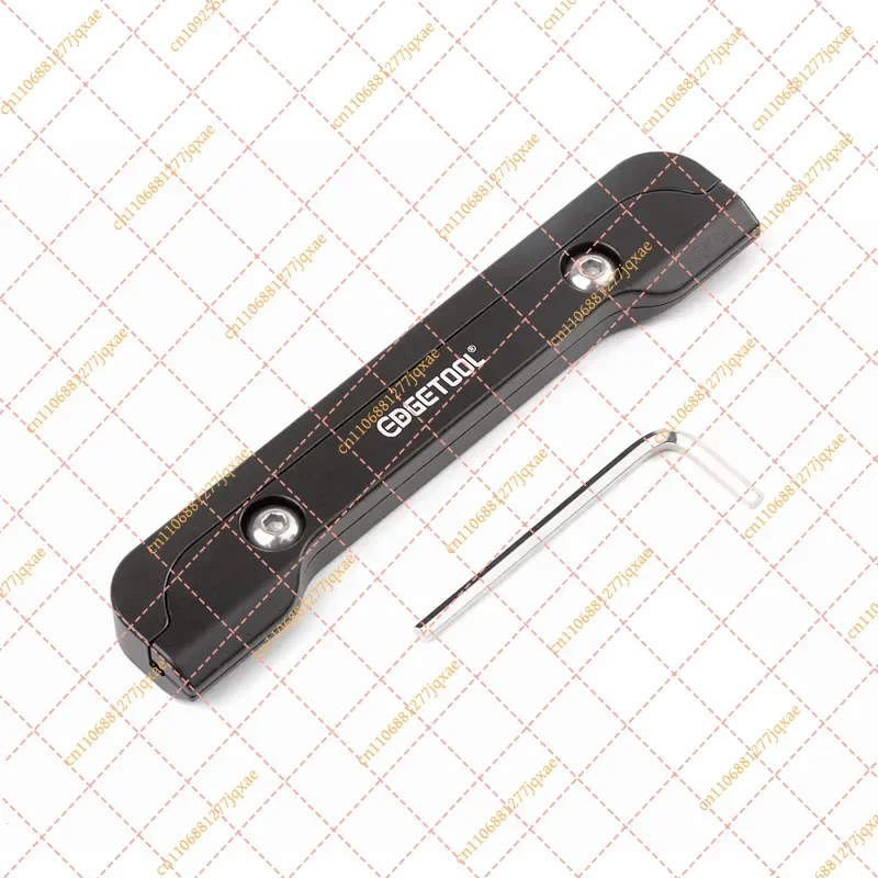 Aluminum Alloy Guitar Nut File Holder, Slotted Grinding Handle with Grip