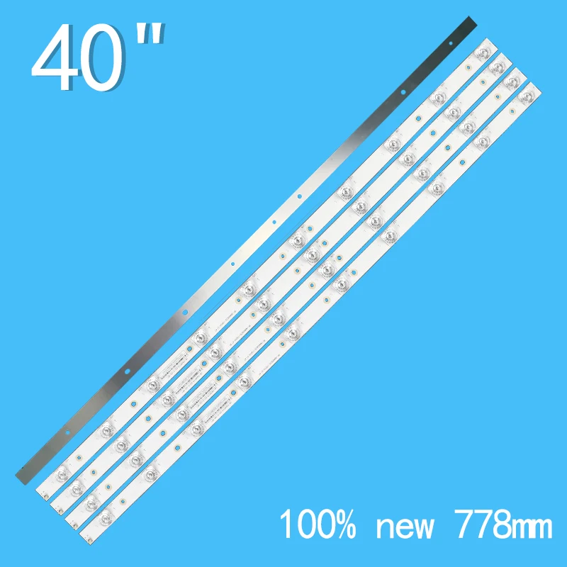 

5 PCS 10LED 777mm LED backlight strip for Hitachi LE40S508 C400F13-E2-C(G2) RF-AB400E32-1001S-01 A7 LB-C400F13-E2-C-G2-RF1