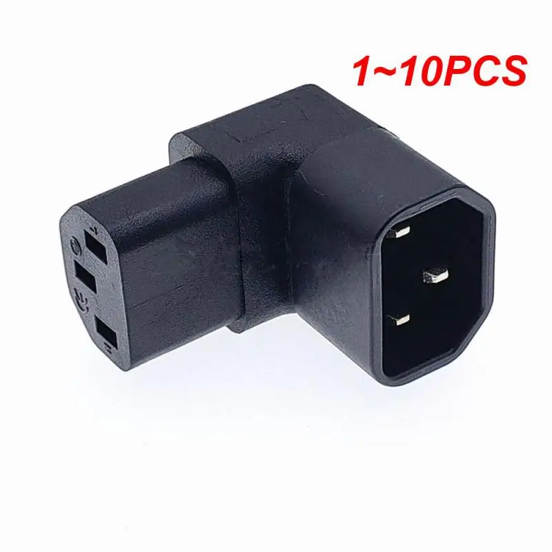 RYRA 3 Pin IEC Connector Down UP 90 Angle IEC 320 C14 Male To C13 Female Power Adapter For LCD Wall-mounted TV Connector