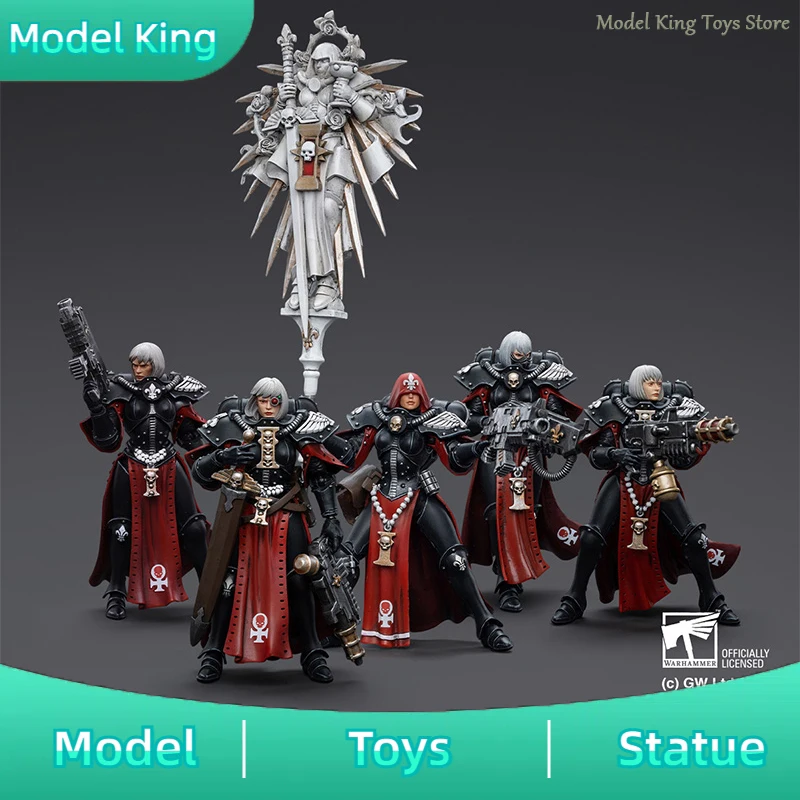 

JOYTOY Warhammer 40K Adepta Sororitas Battle Sister Sister Noyalle Superior Kassia Jurel Ludwenna Saelon Action Figure Toy Gifts