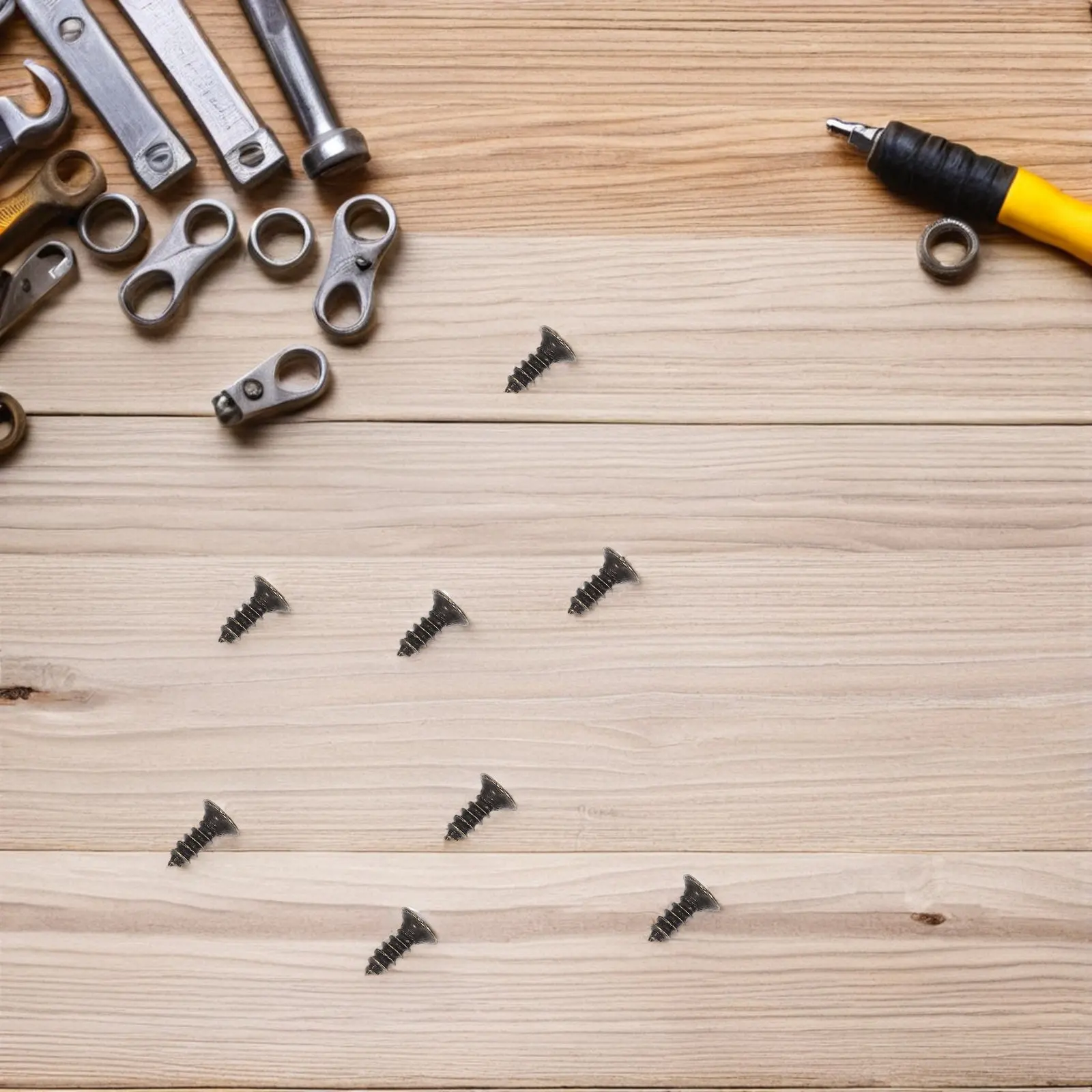 4250Pcs Self Tapping Screws Countersunk Brass Cross Head Vintage Furniture Restoration Cabinet Door Hinge Hardware