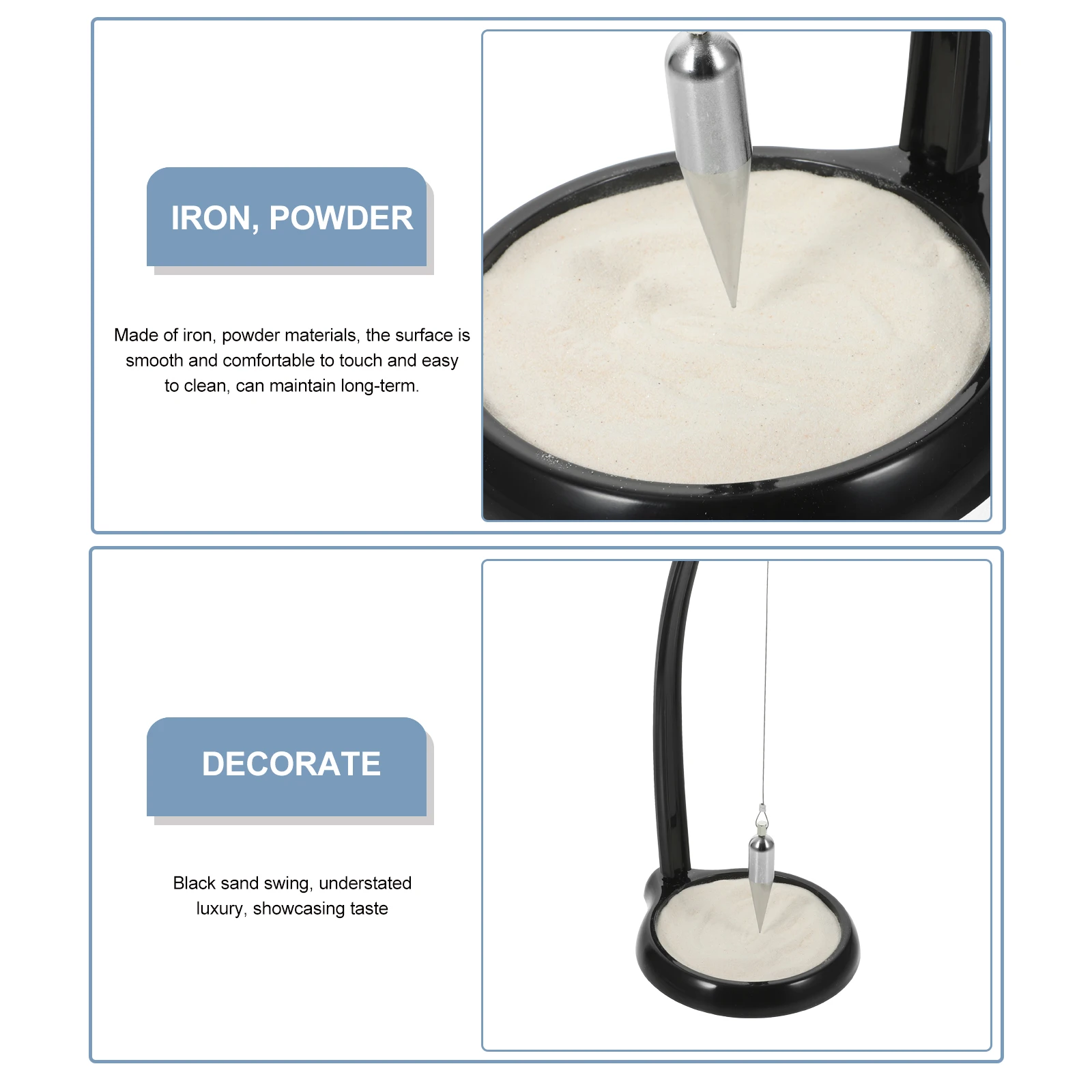 Metalen zandslinger ijzeren kunstornament elegante zandkunst tafeldecoratie decoratief huisobject voor woonkamer kantoor