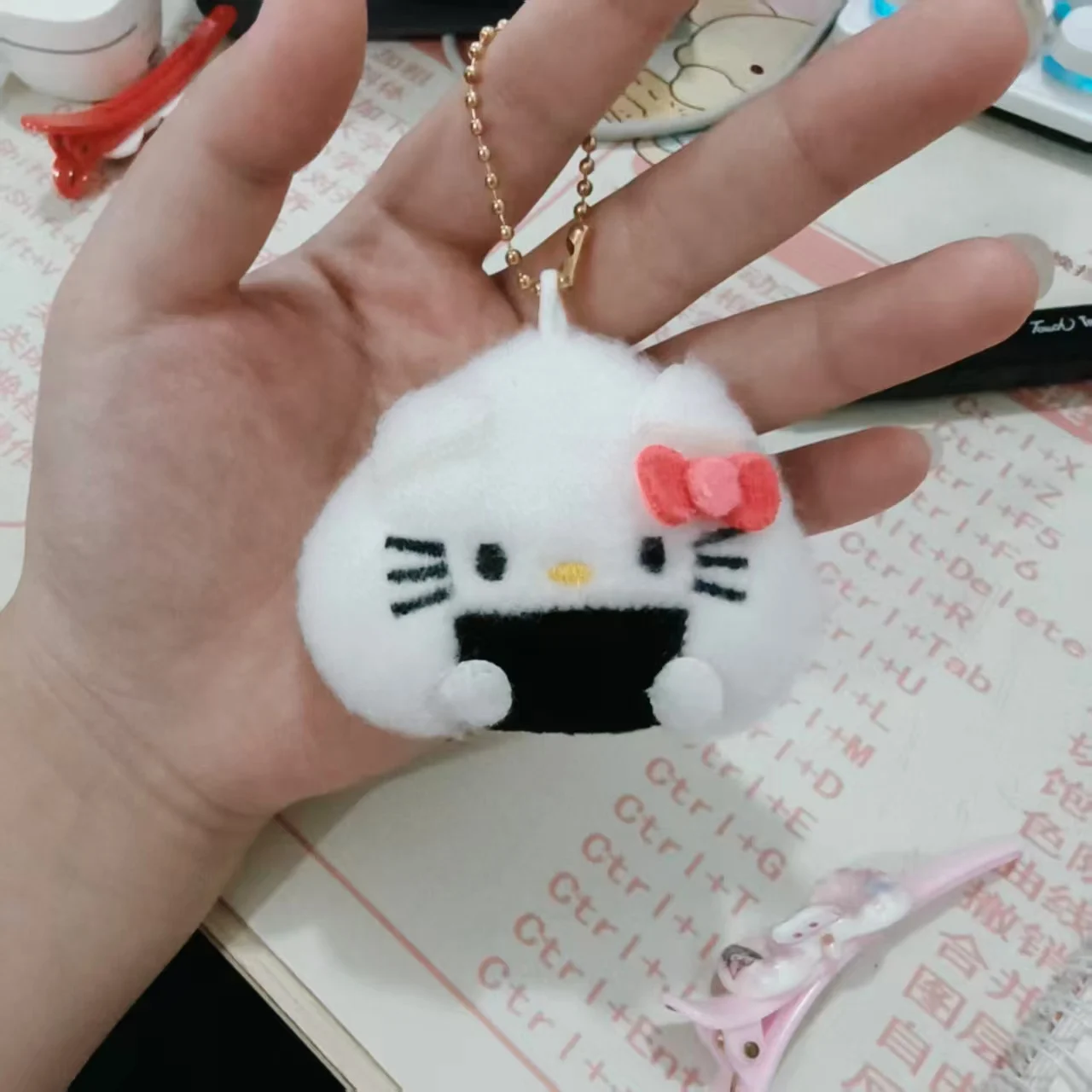 1 قطعة لفة الأرز والخضروات السوشي قلادة أفخم القط دمية قلادة حقيبة الملحقات تنوعا قلادة الموضة لطيف