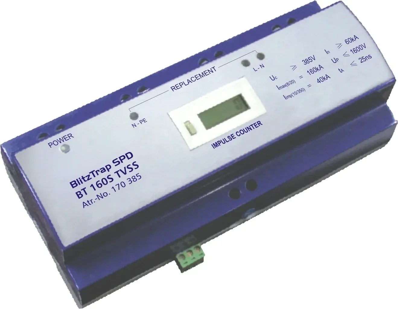 Hot SalesImpulse Counter Uc 385V In 40KA Imax 100KA Up 2000V Lightning Strike Counter