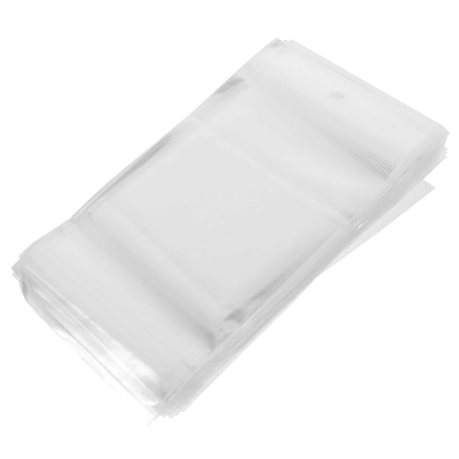 

400pcs Adhesive Plastic Bags Tiny Clear Opp Jewelry Storage Pack Transparent Gift Bag Safe Simple Jewelry Bag Lightweight