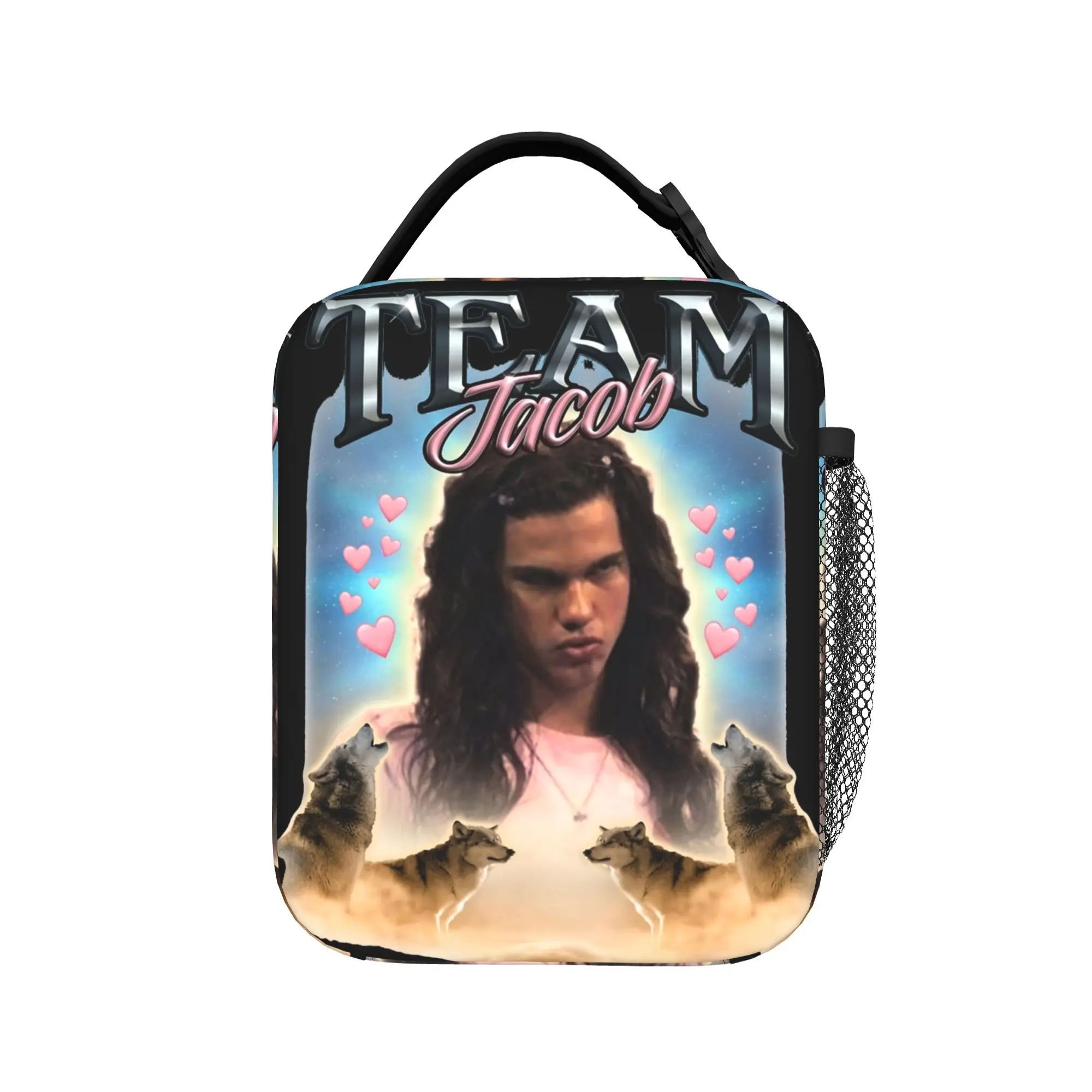 Team Jacob Cursed Fan Collage Insulated Lunch Bag Portable Twilight  Reusable Thermal Bag Lunch Box Tote College  Outdoor Men