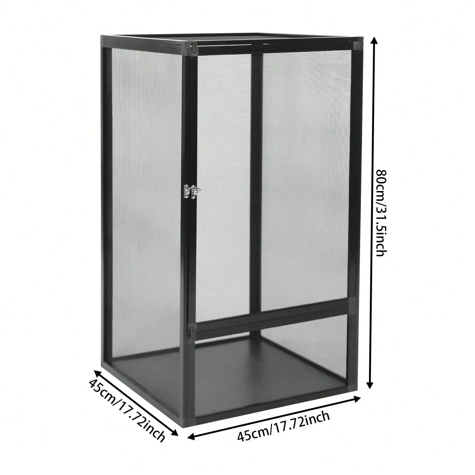 

Micro Habitat Terrarium Enclosure Reptile Feeding Box Reptile Pet Feeding Net Box Aluminum Alloy