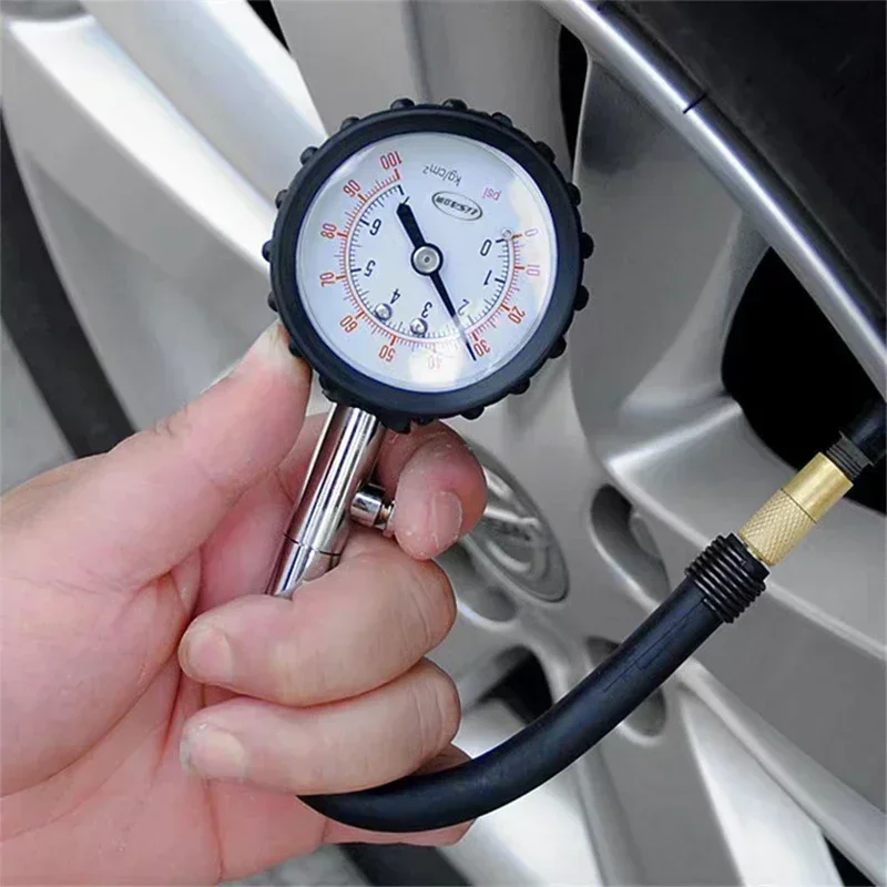 Tire Pressure Gauge High-precision Long Tube 100Psi For Car Auto Motorcycle Truck Bike Measurement Tools