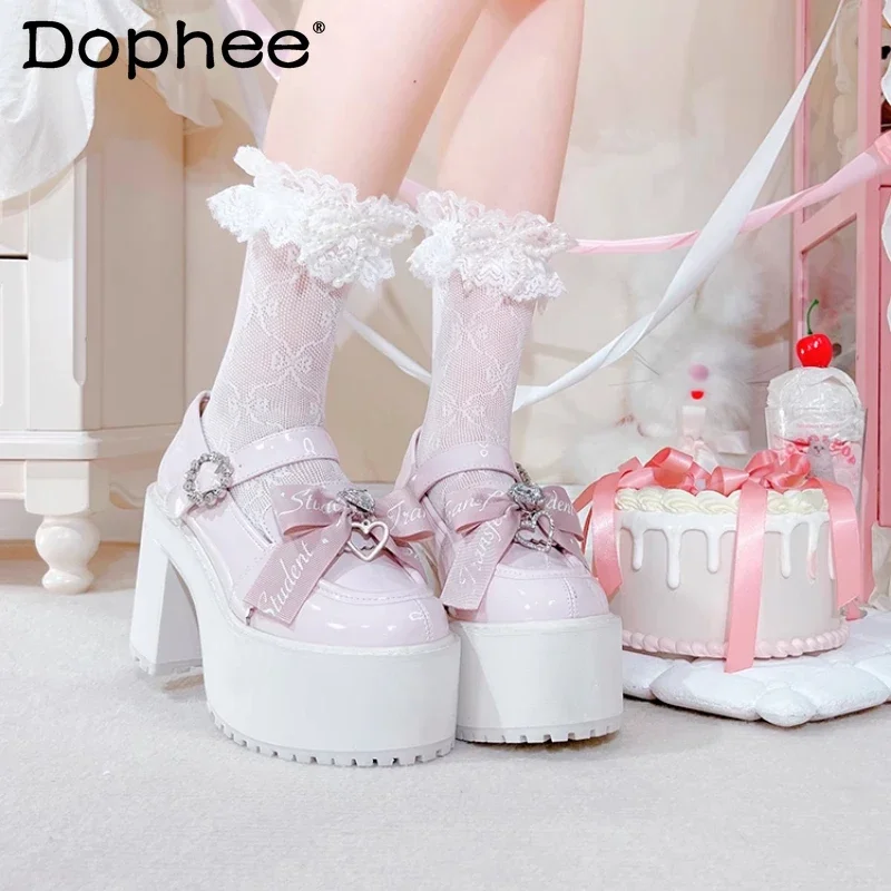 

Original Mine Platform Shoes for Women Japanese Style Mass- Produced Subculture Sweet Lolita High Heels Spring and Summer 2025