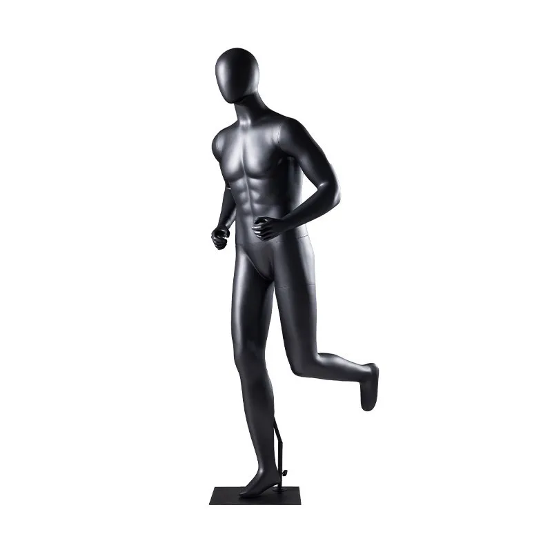 Clothing store, sports model props, men's and women's running, outdoor sports, full-body mannequins, mannequins, display stands