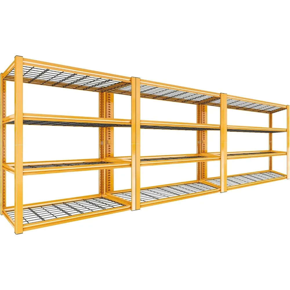 2240LBS Garage Storage Shelves Heavy Duty Shelving 4-Tier Adjustable Metal Shelves 3 PC,40W X59.5 HX19.5 D