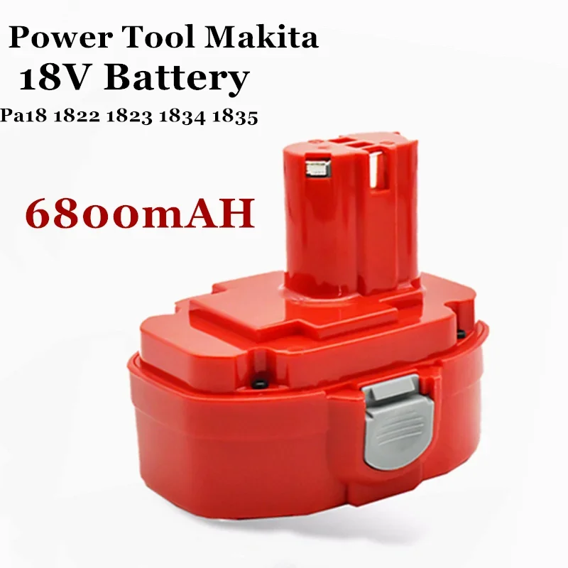 

18V Battery Power Tool Makita 18V 6800mAH Ni-MH Battery Replacement Pa18 1822 1823 1834 1835 192827-3 192829-9 193159-1 193140-2