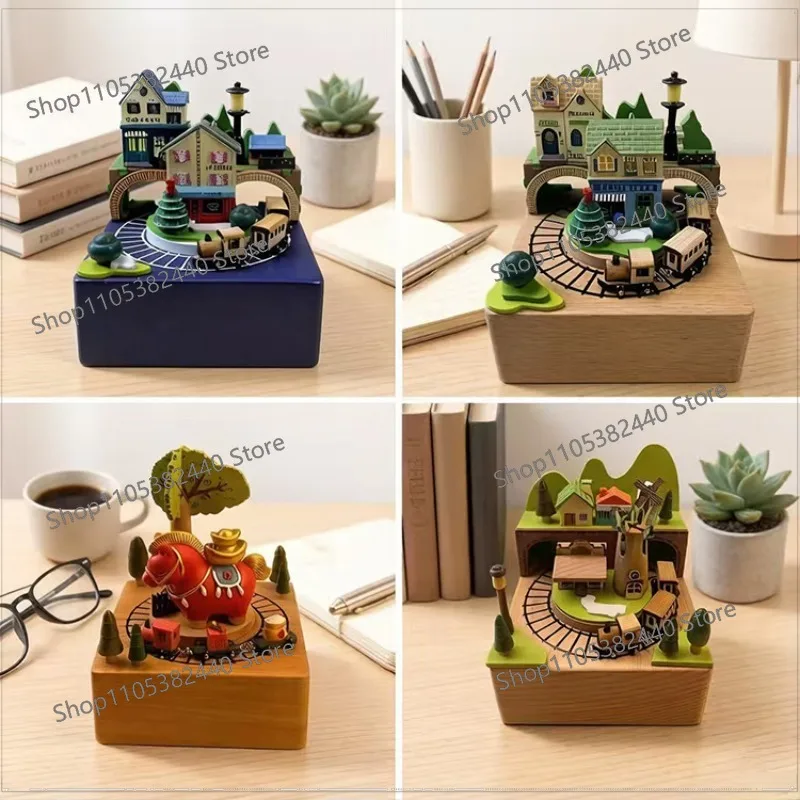 For Wooden Music Box, Healing Stress Relief Musical Gift Ornament