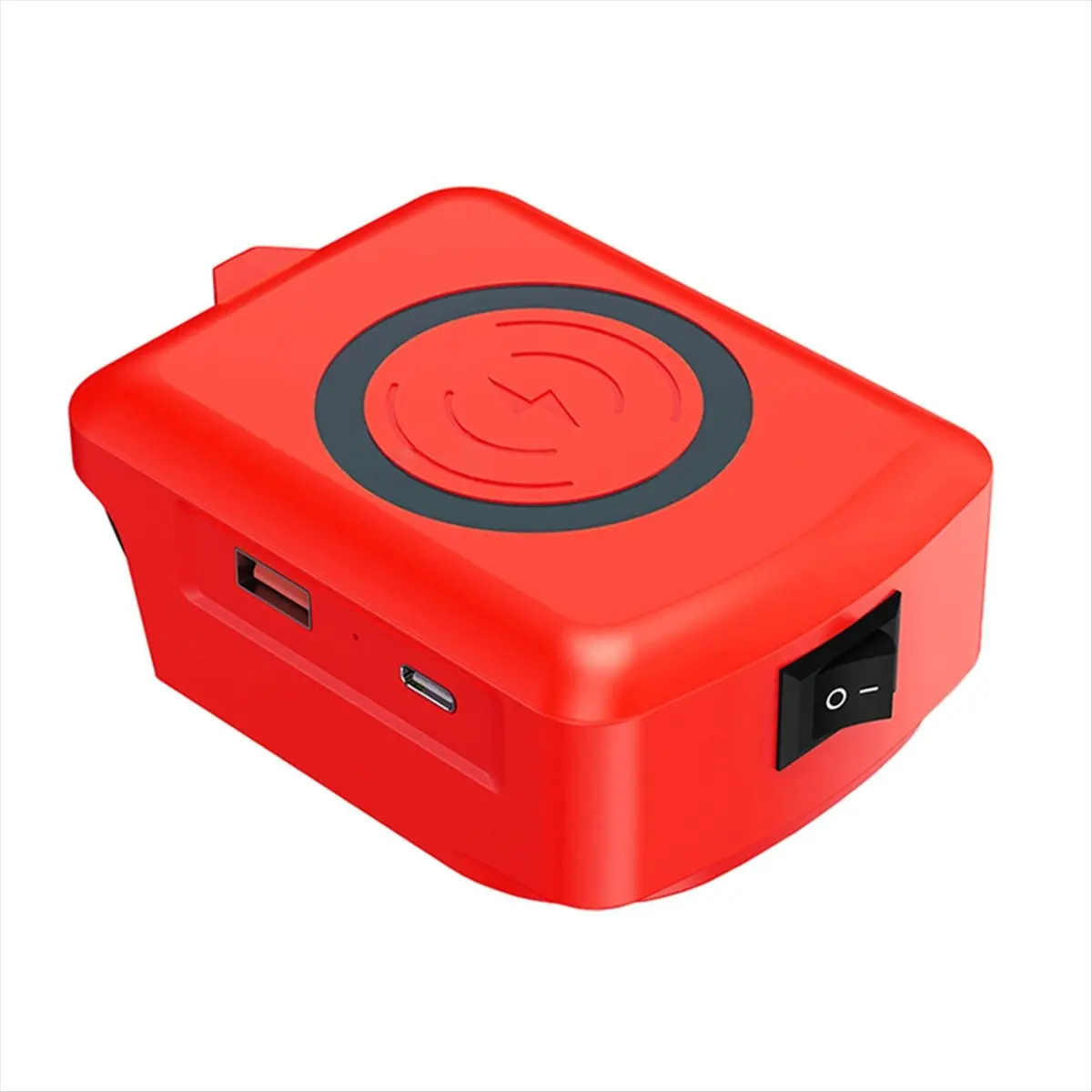 DT57 LATEST MODEL Wireless Charger Adapter Power Bank for 18V Li-Ion Battery Charging Station with Type-C&USB Port