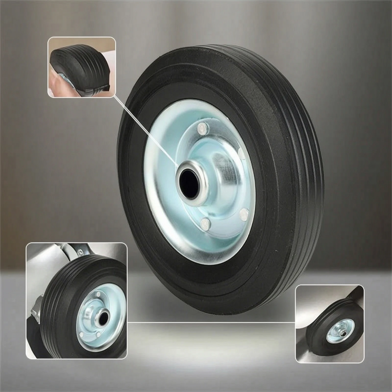 Trailer Jack Wheel Replacement Sturdy Trailer Jack Wheel Easy Installation Compact for Mechanics, Roadside Maintenance view 6