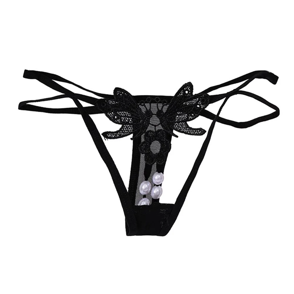 Calcinha roupa interior feminina g-string nova marca oco calcinha renda bordado cintura baixa confortável moda