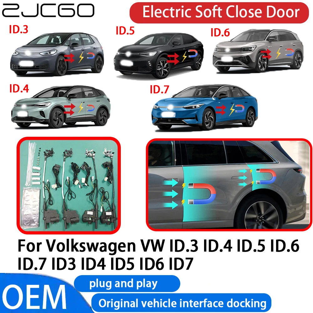 

for Volkswagen VW ID.3 ID.4 ID.5 ID.6 ID.7 ID3 ID4 ID5 ID6 ID7 Car Automatic Electric Soft Close Door Closer System OEM