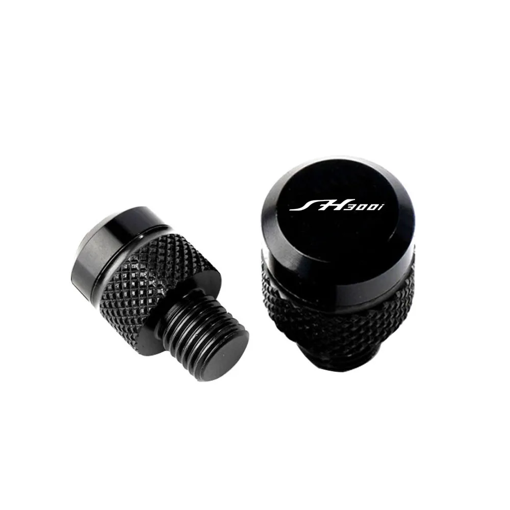 Motorcycle M10*1.25 Aluminum Screws Bolts Mirror Hole Plugs Cap For HONDA SH300i SH 300i SH300 2 Pcs Accessories