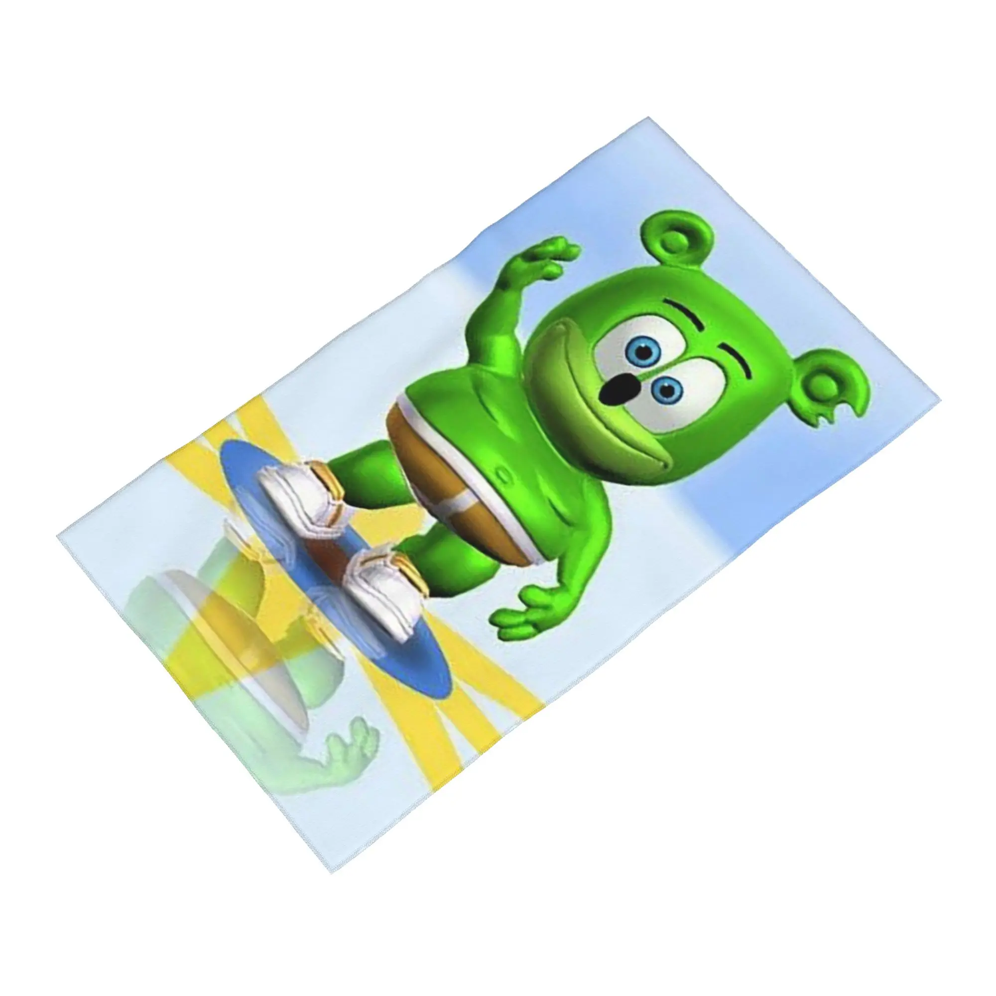Custom Gummibar (the Gummy Bear)  Soft Face Towel Quick Dry Pool Bath Cotton Towels Absorbent Quick