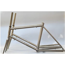 22'' DARKROCK DR-451 Mini Velo Road Highway Frameset Reynolds 520 Steels ClassicCr-Mo Silver Frame Bicycle Accessories