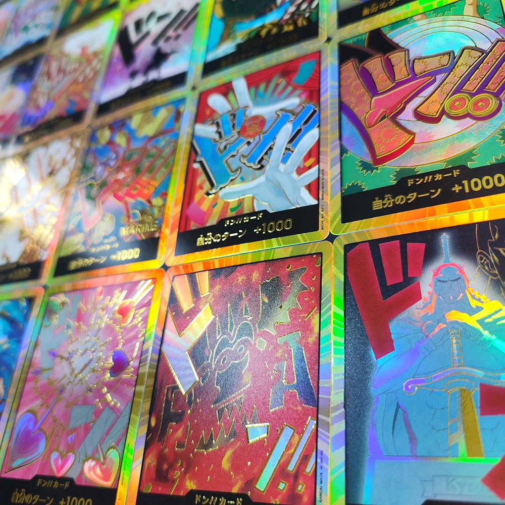 دان ياباني OPCG TCG مصنوع يدويًا!! الذهب نامي ياماتو شانكس بوا هانكوك روبن جير 5 لوفي بوني تعليم Usopp لعبة بطاقة فلاش #3