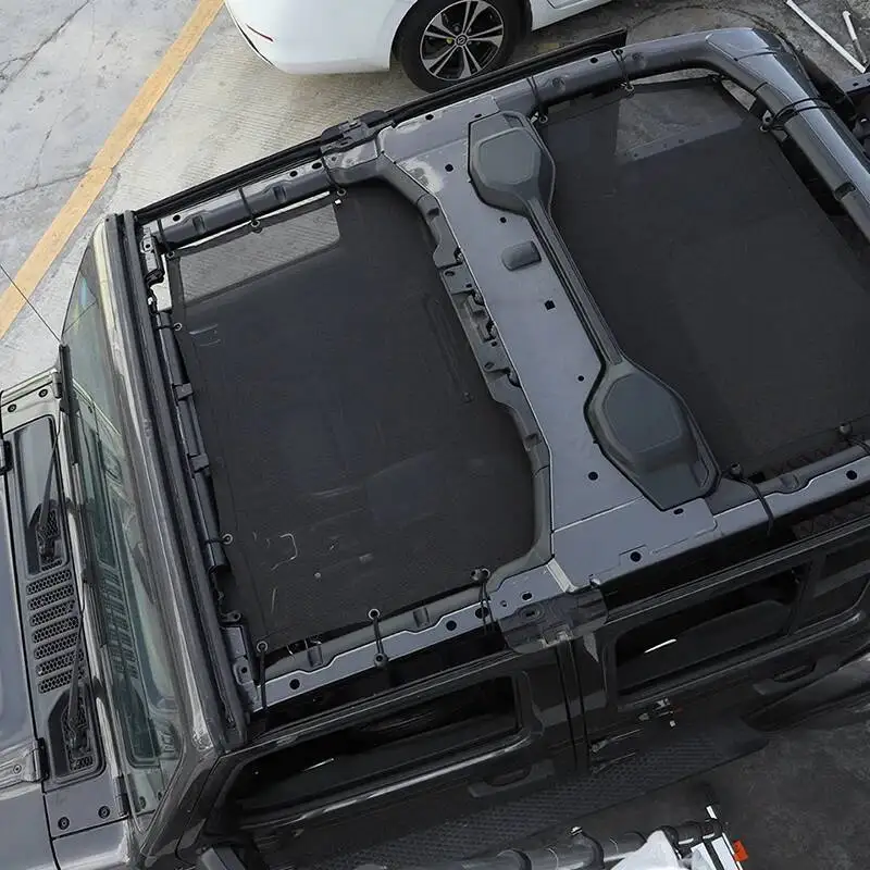 Car Sunshade Cover UV Sun Protection Roof Insulation Net For Jeep Wrangler JL For JT Gladiator 2018 Up 4-Door Car Accessories - view 6