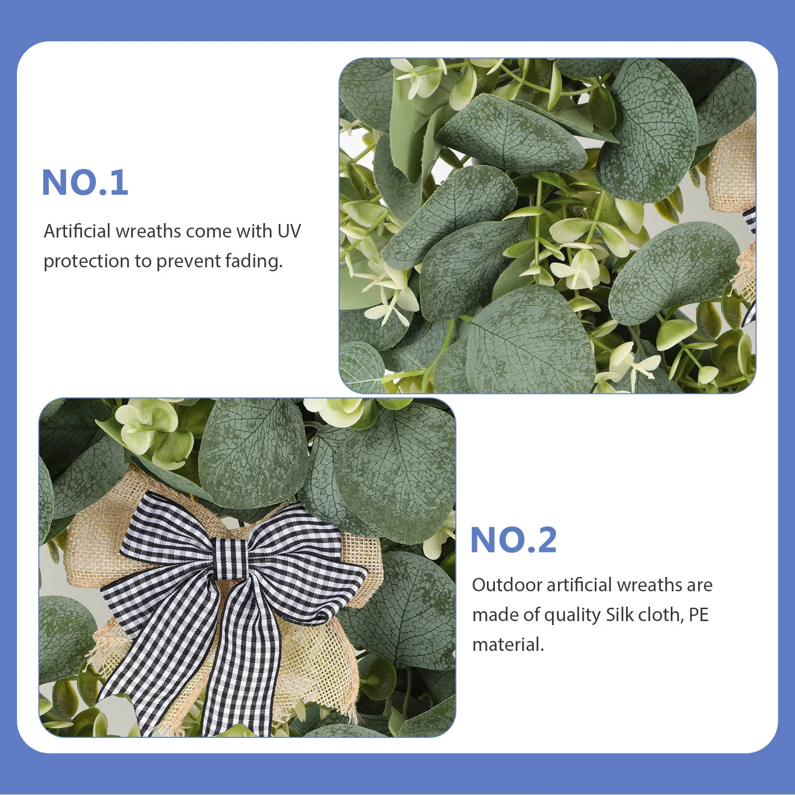 

24 Inch Heart-Shaped Simulation Flower Wreath Lifelike Artificial Roses and Eucalyptus for Front Door Welcome Decor Valentine