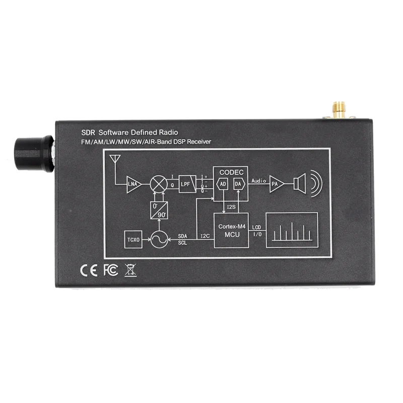 DeepSDR 101 SDR Radio Digital Demodulación Onda Corta FM MW SSB CW HAM Radio Receptor