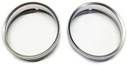 

FOR 2004-2007 BMW E60 5 SERIES DASH CLUSTER GAUGE TRIM RINGS BEZEL 2PCS Matt Silver