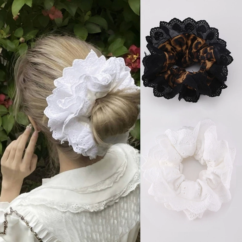 Messy Bun Hair Lace Hair Scrunchies Ponytail Hair Holder Hair Decorations