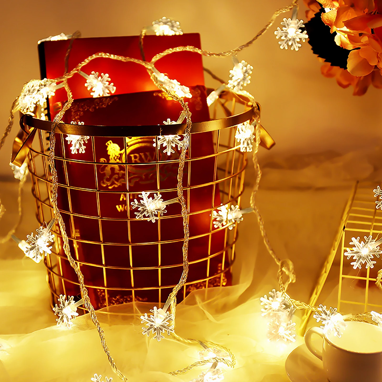 

Snowflake Lamp Pendant Night Scene Decorations Led Lights Decorative Christmas Christmassnowflake Pvc