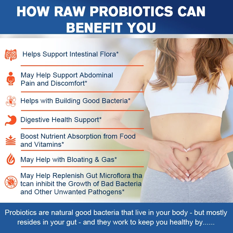 Probiotic Enzyme Capsules 100 Billion CFU Prebiotics & Digestive Enzymes for Intestinal Digestion and Immune Support