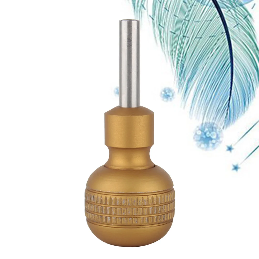 

35mm Self- Grip Aluminum Alloy Machine Handle Golden Thickened Anti-Slip Design Artist Tool Comfortable