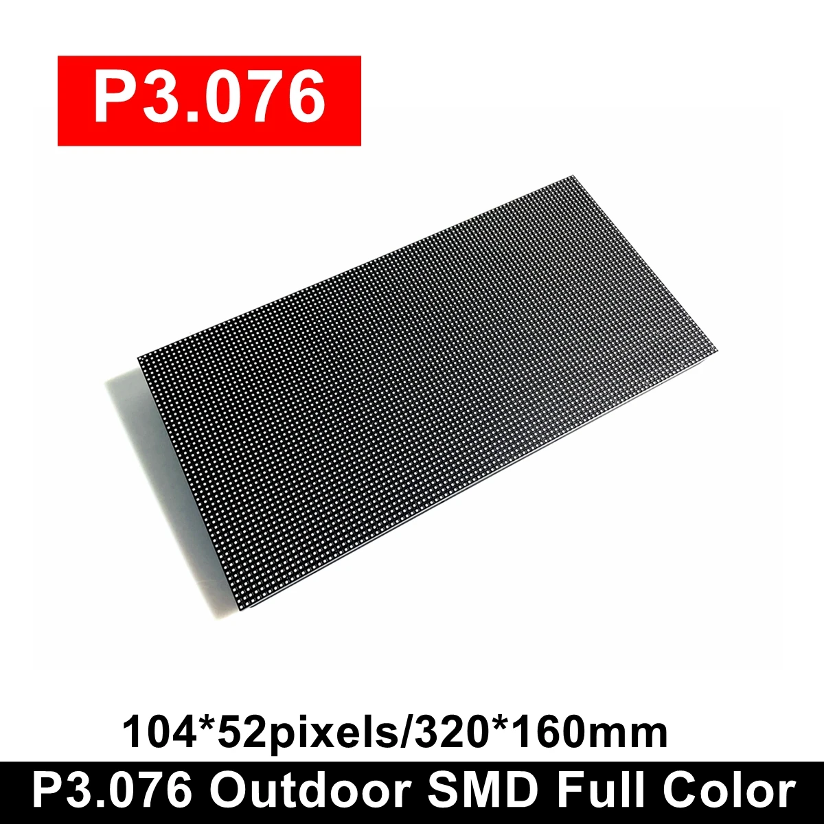 P3.076 Outdoor SMD Full Color Led Display Panel 320x160mm RGB Video Screen Matrix Popular Board